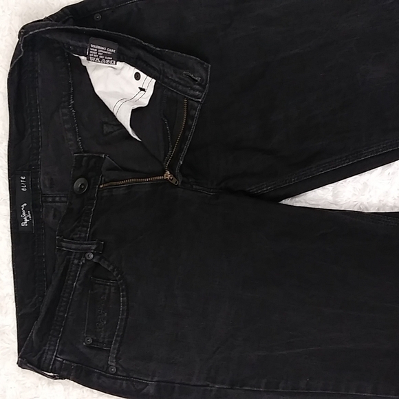 Pepe Jeans London Elite Black Straight Leg Jeans - Picture 4 of 12